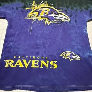 Baltimore Ravens Official NFT Tie-Dye T-shirt Fan Apparel XL